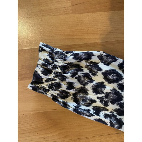 Crewcuts Girls Black White Leopard Print Popover Cotton Top Kids Size 7 - Picture 8 of 9
